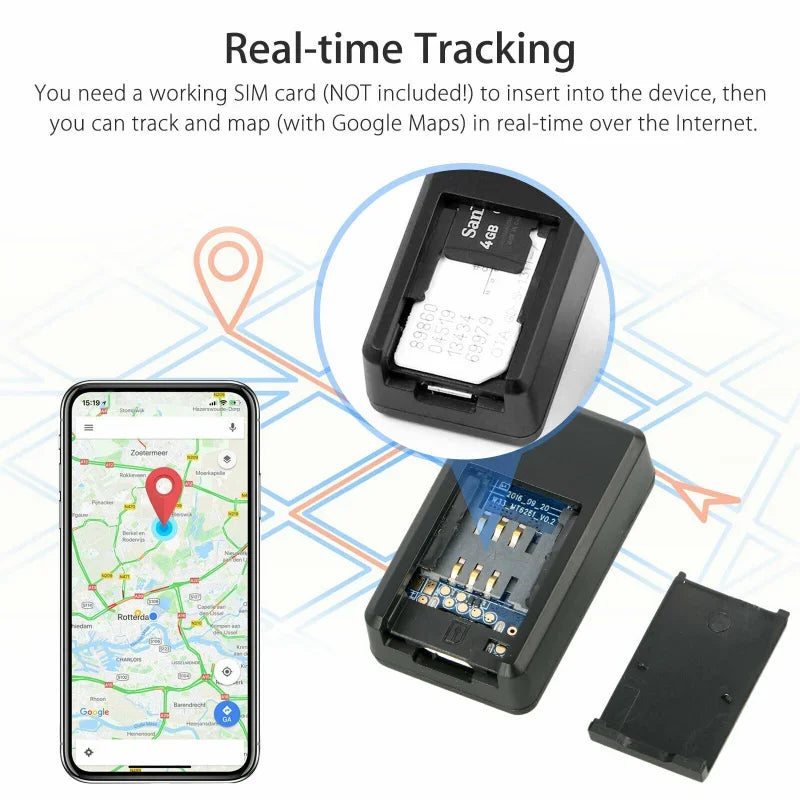 GPS Mini Tracker GF-07 Suivi En Temps Réel Anti-Vol Anti-perte Localisateur Bain Magnétique Montage epiMessage Positionneur