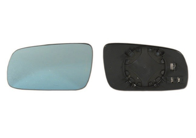 Glace bleue + support rétroviseur gauche chauffant AUDI A3 I phase 1 du 09/1996 au 09/2000