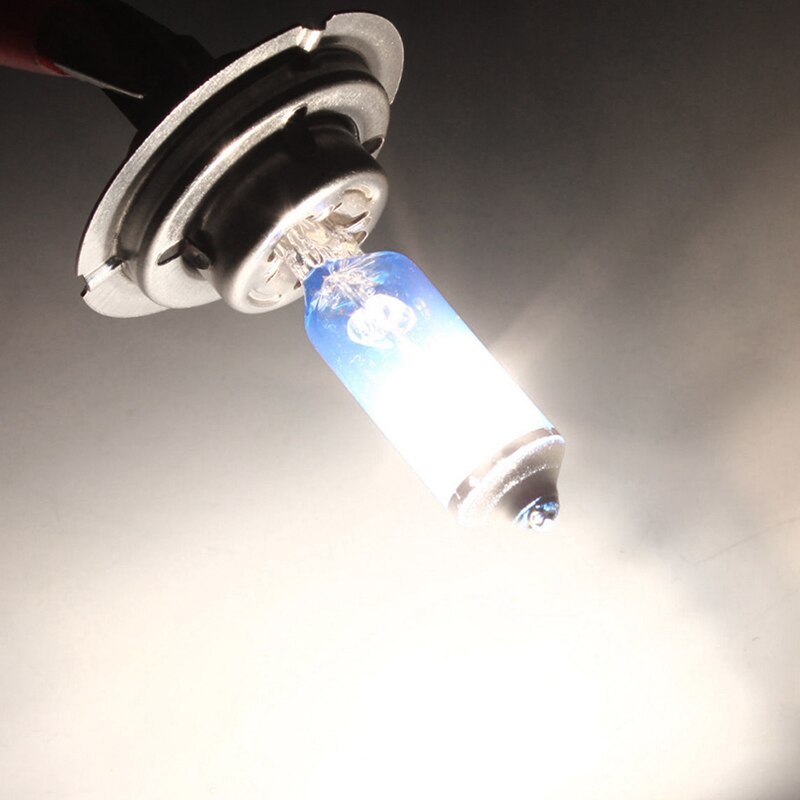 Super Blanc Jaune Halogène Ampoule H4 H7 12V 100w 3000k 4300k 6000k Quartz  Verre Lampe Phare de Voiture Lampe Lumineuse Moto - Ampoules de phare de  voiture (halogène)