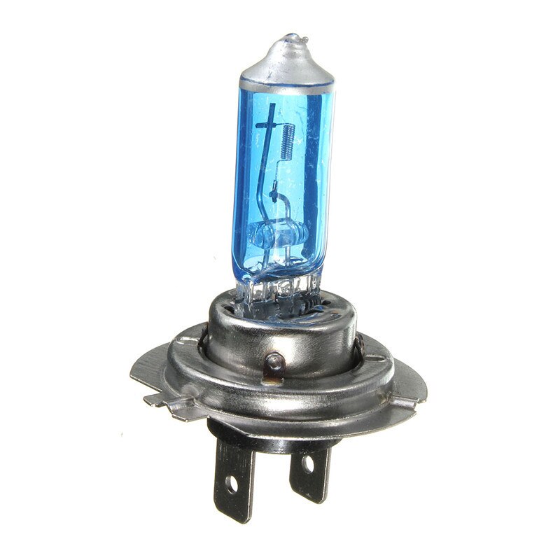 Ampoules halogènes H7 H1 H3 H4 55W 12V 6000K, lumière bleue à boîtier bleu, ampoules en verre à Quartz, phares automobiles,